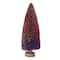 Hello Honey® 11" Purple & Burgundy Ombre Bottle Brush Tree with Wood Base and Glitter